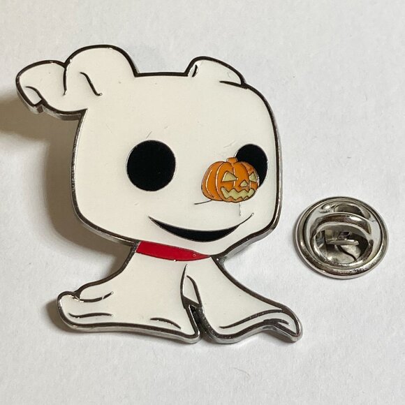 Disney Funko Pop Nightmare Before Christmas Zero Ghost Halloween Pin '20 Pumpkin - Picture 3 of 10